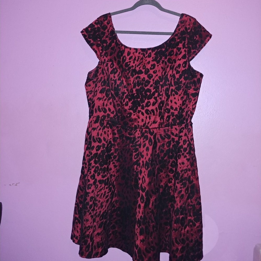 Red Cheetah dress